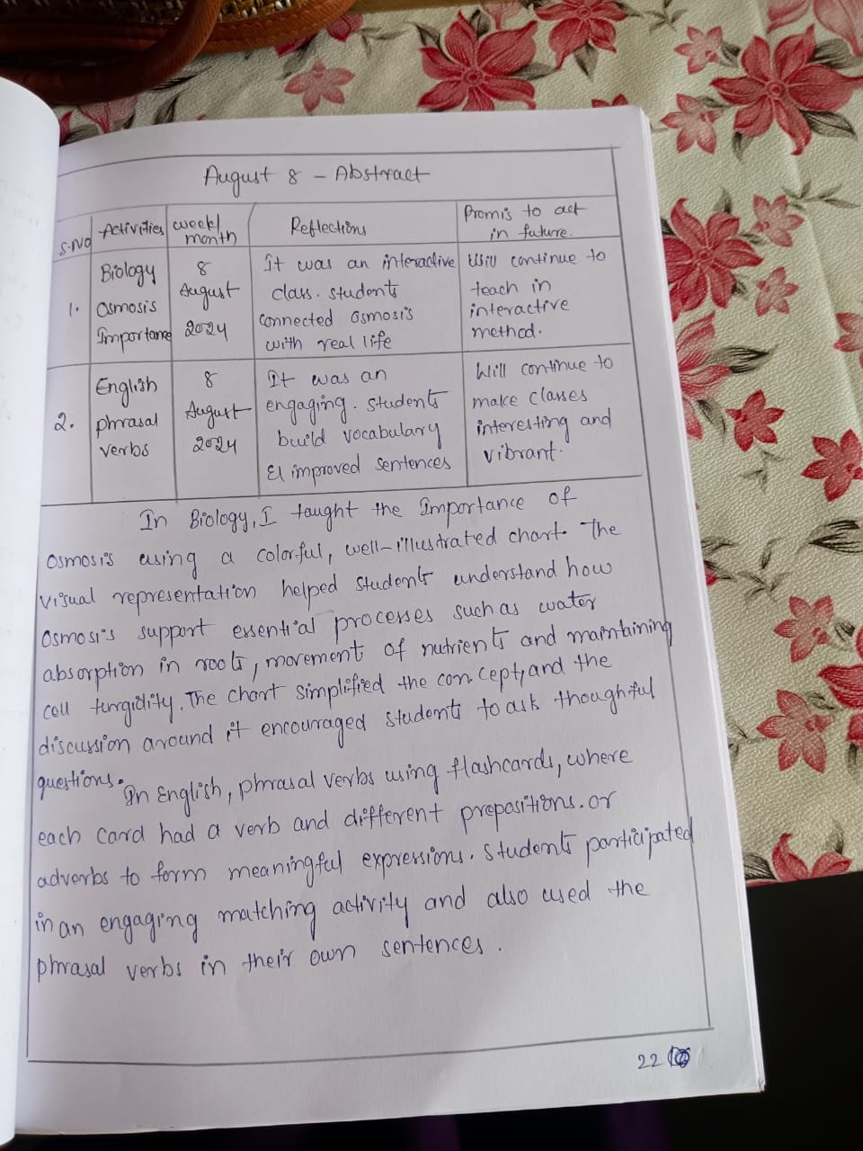 Teaching Reflection Document 3